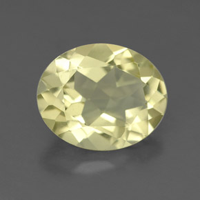 3,23 ctw natürlicher gelber Quarz, Oval Schliff, VS