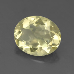 2,89 ctw natürlicher gelber Quarz, Oval Schliff, VS