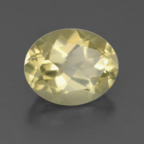 3,54 ctw natürlicher gelber Quarz, Oval Schliff, VS