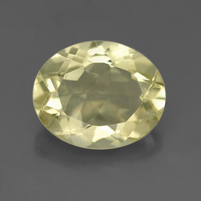 3,28 ctw natürlicher gelber Quarz, Oval Schliff, VS