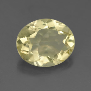 3,28 ctw natürlicher gelber Quarz, Oval Schliff, VS