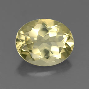 3,21 ctw natürlicher gelber Quarz, Oval Schliff, VS