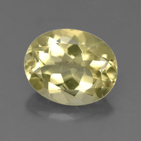 3,21 ctw natürlicher gelber Quarz, Oval Schliff, VS