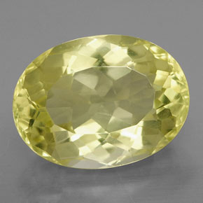 9,45 ctw natürlicher gelber Quarz, Oval Schliff, VVS-VS