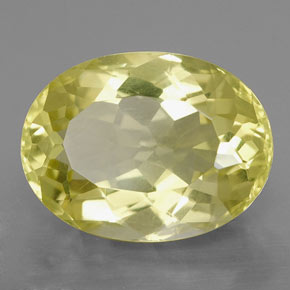 9,45 ctw natürlicher gelber Quarz, Oval Schliff, VVS-VS