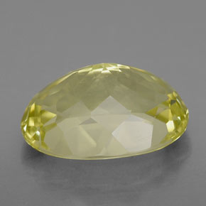 9,45 ctw natürlicher gelber Quarz, Oval Schliff, VVS-VS
