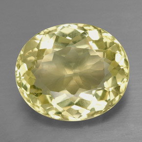 6,82 ctw natürlicher gelber Quarz, Oval Schliff, VS