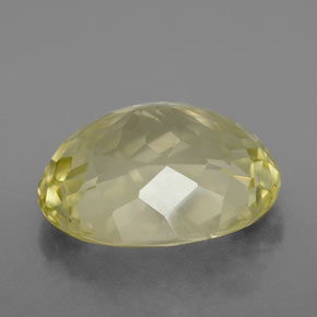 6,82 ctw natürlicher gelber Quarz, Oval Schliff, VS