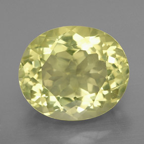 7,81 ctw natürlicher gelber Quarz, Oval Schliff, VS-SI