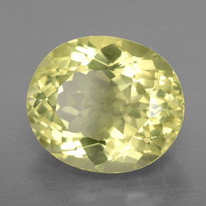 7,81 ctw natürlicher gelber Quarz, Oval Schliff, VS-SI