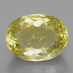 10,37 ctw natürlicher gelber Quarz, Oval Schliff, VVS-VS