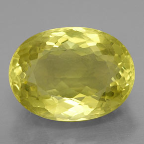 10,25 ctw natürlicher gelber Quarz, Oval Schliff, VVS-VS