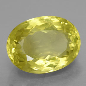 10,25 ctw natürlicher gelber Quarz, Oval Schliff, VVS-VS