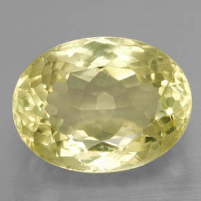 10,38 ctw natürlicher gelber Quarz, Oval Schliff, VS