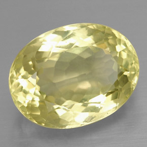 10,38 ctw natürlicher gelber Quarz, Oval Schliff, VS