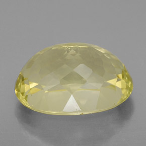 10,38 ctw natürlicher gelber Quarz, Oval Schliff, VS
