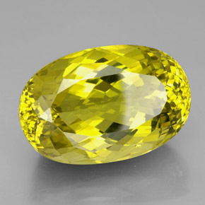 101,50 ctw natürlicher gelber Quarz, Oval Schliff, VVS