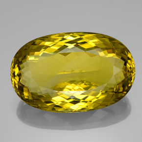 128,95 ctw natürlicher gelber Quarz, Oval Schliff, VVS