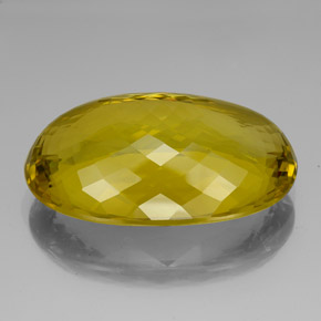 128,95 ctw natürlicher gelber Quarz, Oval Schliff, VVS