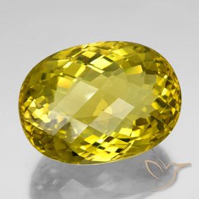 9,17 ctw natürlicher Dijon Gelb Quarz, Oval, VVS