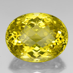 84,87 ctw natürlicher gelber Quarz, Oval Schliff, VVS
