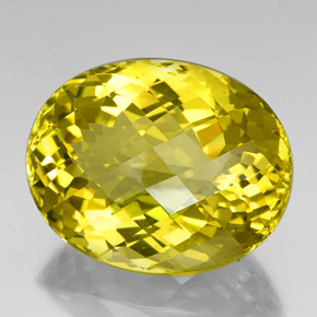 84,87 ctw natürlicher gelber Quarz, Oval Schliff, VVS