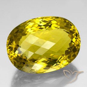 9,17 ctw natürlicher Herbstgelb Quarz, Oval, VVS-VS