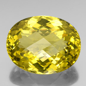 76,90 ctw natürlicher gelber Quarz, Oval Schliff, VVS
