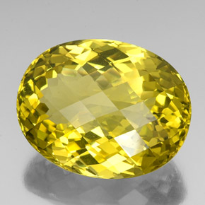 76,90 ctw natürlicher gelber Quarz, Oval Schliff, VVS