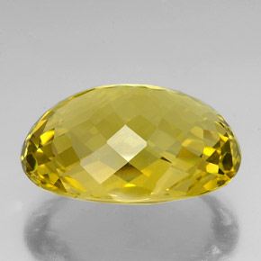 76,90 ctw natürlicher gelber Quarz, Oval Schliff, VVS