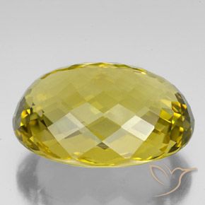 9,17 ctw natürlicher Dunkel gelb Quarz, Oval, IF