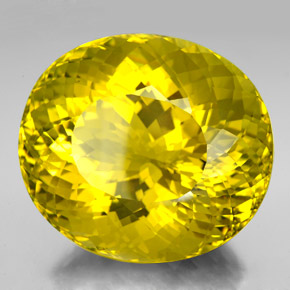 320,20 ctw natürlicher gelber Quarz, Oval Schliff, VVS
