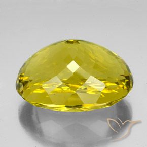 9,17 ctw natürlicher Sattes Gelb Quarz, Oval, VVS