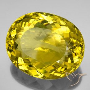 9,17 ctw natürlicher Mittel-Dunkelgelb Quarz, Oval, VVS