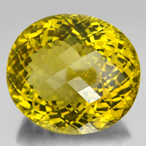 347,80 ctw natürlicher gelber Quarz, Oval Schliff, VVS