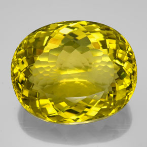 159,05 ctw natürlicher gelber Quarz, Oval Schliff, VVS-VS