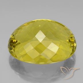 9,17 ctw natürlicher Sattes Gelb Quarz, Oval, VVS