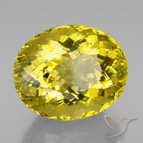 9,17 ctw natürlicher Mittel-Dunkelgelb Quarz, Oval, VVS