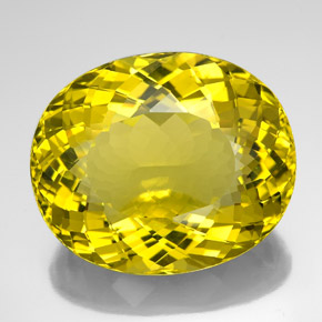 132,25 ctw natürlicher gelber Quarz, Oval Schliff, VVS