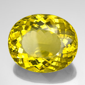 132,25 ctw natürlicher gelber Quarz, Oval Schliff, VVS