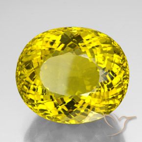 9,17 ctw natürlicher Hummel Gelb Quarz, Oval, VVS-VS