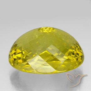 9,17 ctw natürlicher Ananas Gelb Quarz, Oval, VVS-VS