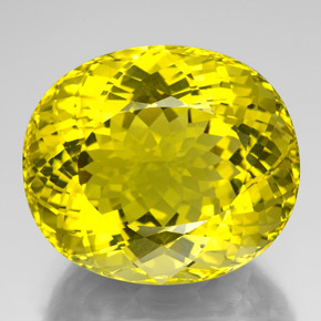 175,75 ctw natürlicher gelber Quarz, Oval Schliff, VVS