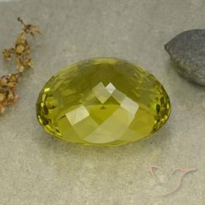 9,17 ctw natürlicher Mittelgelb Quarz, Oval, VVS