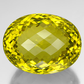 210,55 ctw natürlicher gelber Quarz, Oval Schliff, VVS