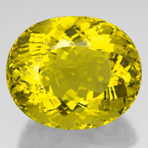 266,25 ctw natürlicher gelber Quarz, Oval Schliff, VVS