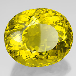 266,25 ctw natürlicher gelber Quarz, Oval Schliff, VVS