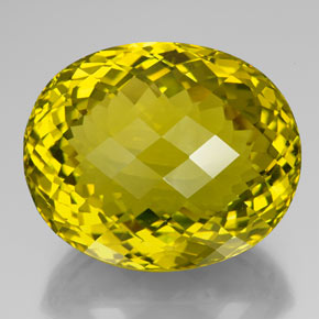 195,30 ctw natürlicher gelber Quarz, Oval Schliff, VVS