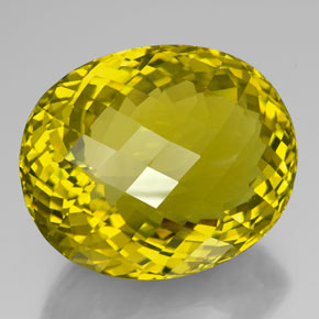 195,30 ctw natürlicher gelber Quarz, Oval Schliff, VVS