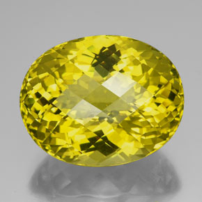 94,25 ctw natürlicher gelber Quarz, Oval Schliff, IF